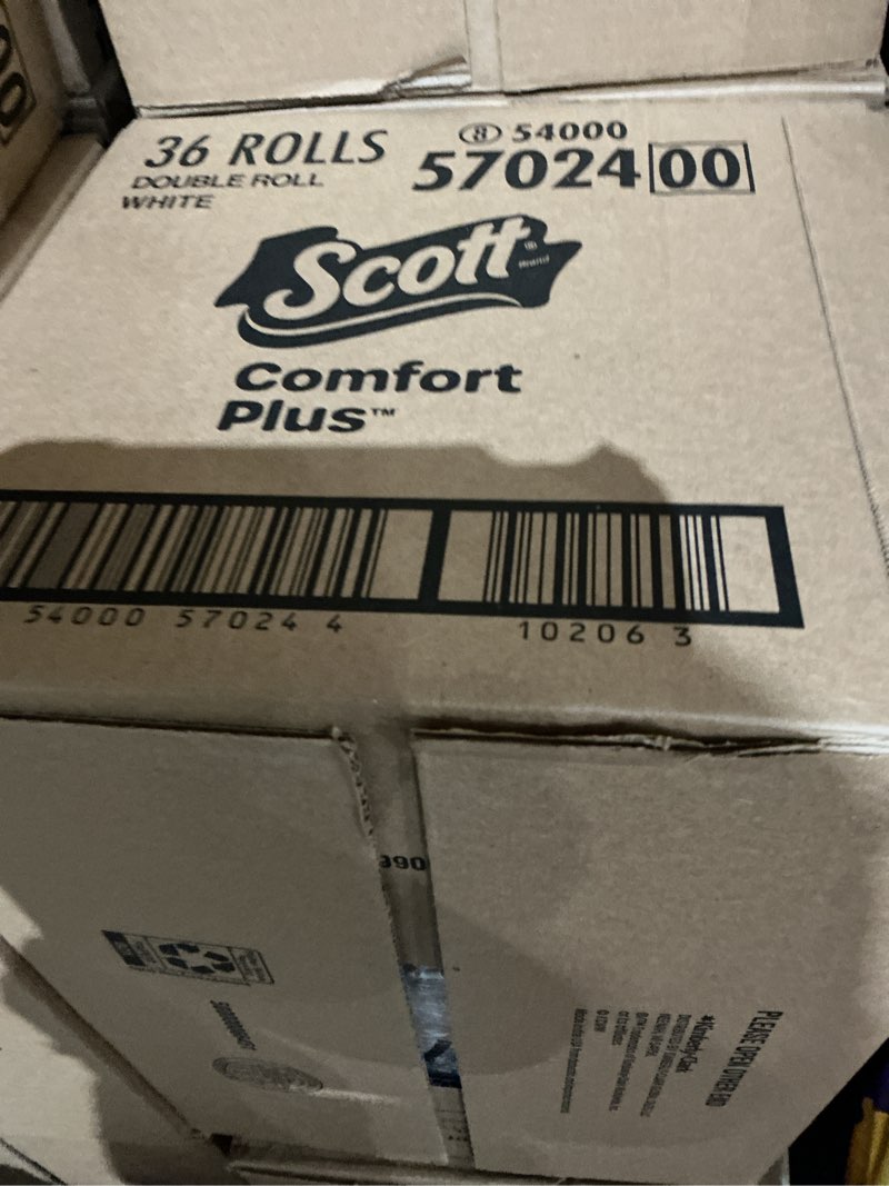 Condition photo showing Good Condition for scott comfortplus toilet paper, 36 double rolls, 231 sheets per roll, septic-safe, 1-ply toilet tissue double 231 sheets (pack of 36)