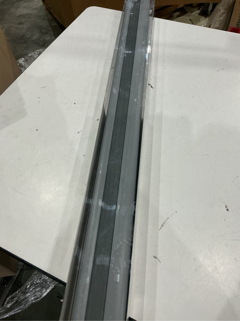 Condition photo showing As Is for allen + roth 39-in x 64-in gray blackout cordless cellular shade