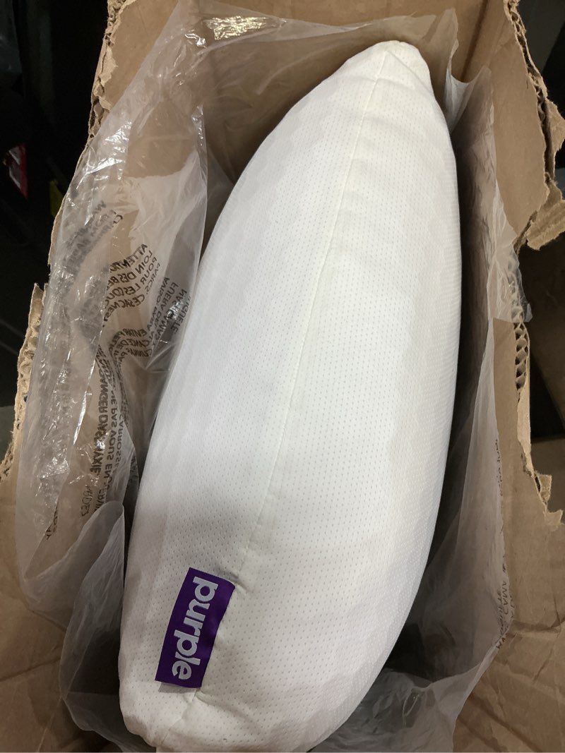 Condition photo showing Good Condition for purple harmony pillow – talalay latex foam cooling pillow for combo or side sleepers, 360º hex gelflex grid for no-pressure support and luxurious weightless feel - king, medium feel, tall height king - tall