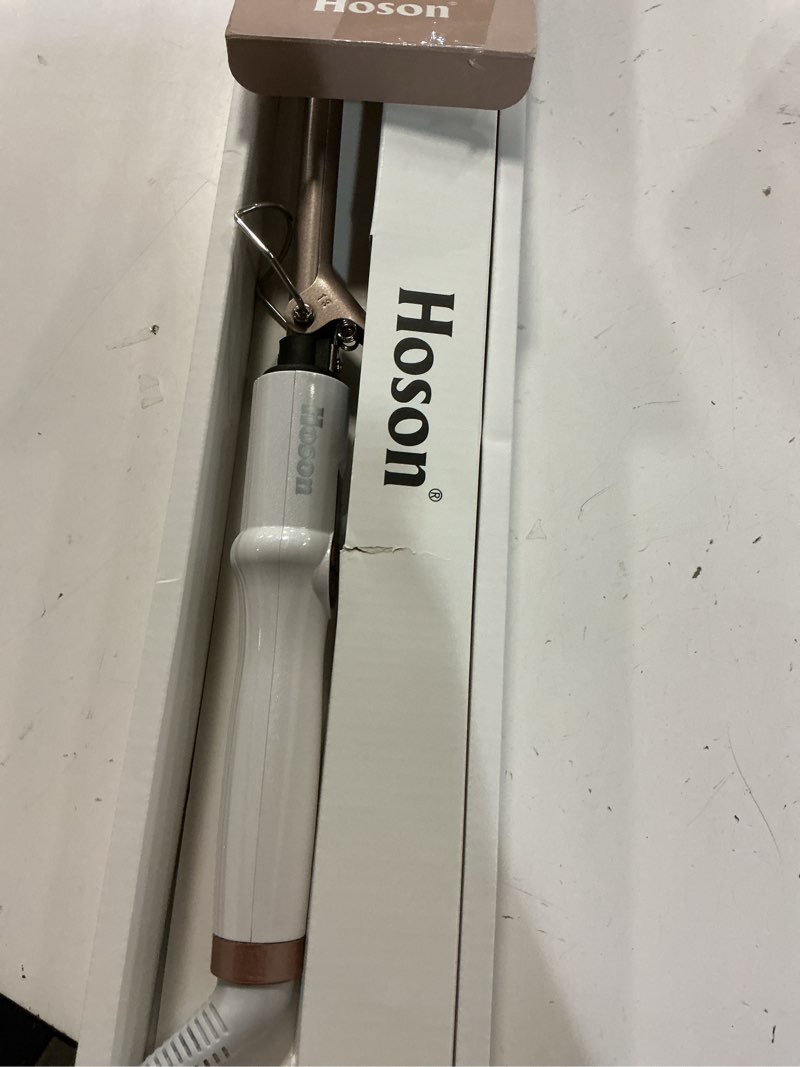 Condition photo showing Good Condition for hoson 1/2 inch curling iron professional, ceramic tourmaline curl wand barrel, hair curler iron for long & short hair,glove include, gold 0.5 inch (pack of 1)