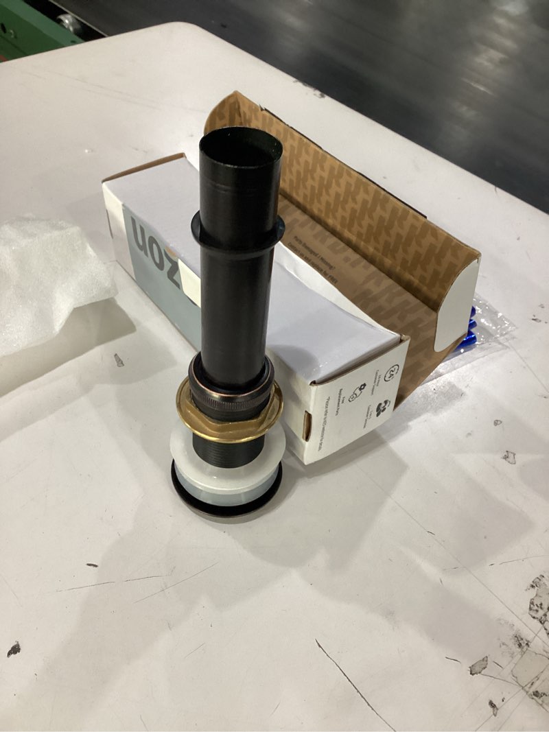 Condition photo showing New/Like New for KES Bathroom Sink Drain Without Overflow Vessel Sink Lavatory Vanity Pop Up Drain Stopper Oil Rubbed Bronze, All Metal Rustproof Brass and 304 Stainless Steel, for 1.6"-1.9" Sink Hole, S2008D-ORB Oil Rubbed Bronze NO Overflow, 1 Pack