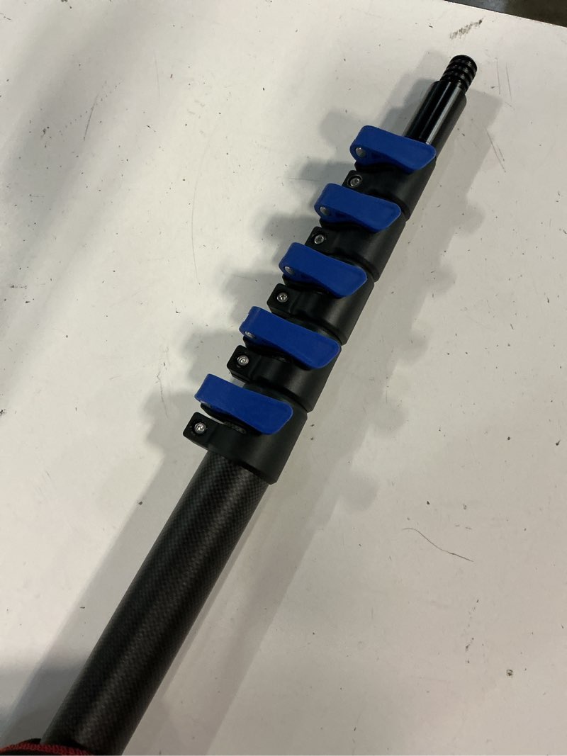 Condition photo showing Good Condition for carbon fiber extension pole 4.7-24ft telescoping paint roller extendable pole lightweight sturdy extension poles with universal threaded head multi-use pole