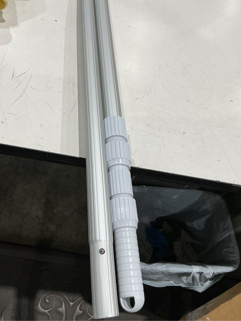 Condition photo showing Good Condition for s-union thickened telescopic 16.5 feet pool pole, upgraded heavy duty aluminum swimming pool cleaning pole, adjustable length 6.5 to 16.5 feet, universal pole for skimmer net rake brush vacuum head