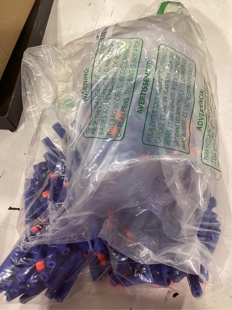 Condition photo showing As Is for pokiiulk refill darts bullets compatible with nerf guns n-strike elite series, 300pcs refill darts premium foam bullets pack with portable storage bucket 300 darts