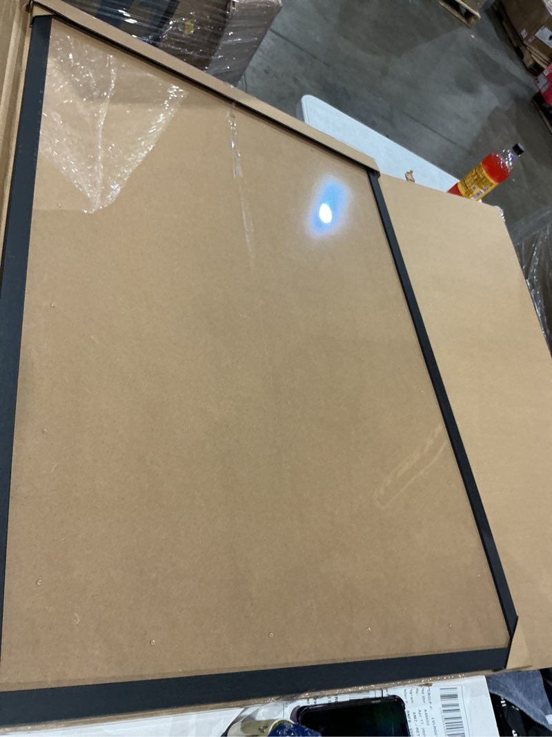 Condition photo showing New/Like New for engineered wood 28x40 frame, black picture frame for 28 x 40 inch poster puzzle photo, light weight 28 by 40 poster frame with wood-grain for wall - 1 pack/black/28 x40 1 28x40