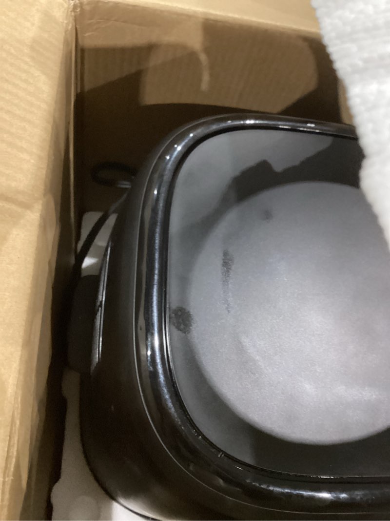 Condition photo showing Good Condition for CRUX x Marshmello 8.0 QT Digital Air Fryer with TurboCrisp Technology, Touch Screen Temperature Control, Timer and Auto Shut-off, Fully Programmable, Silicone Liner Included, Black 8 Quarts Black