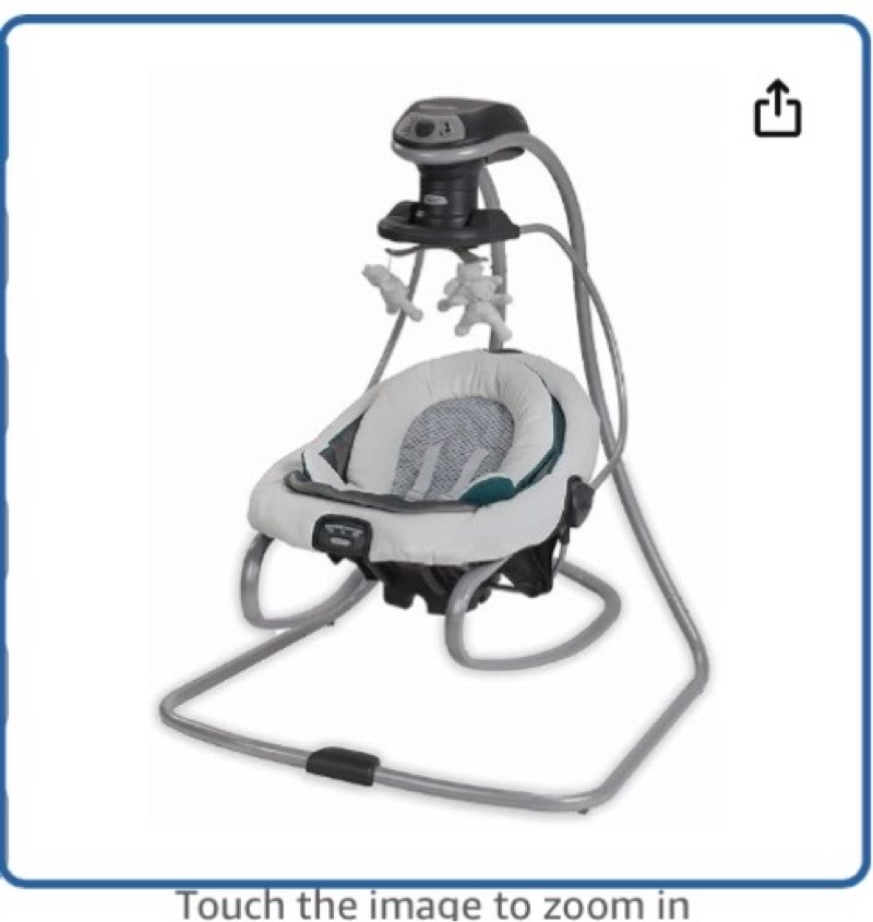 graco duetsoothe swing and rocker with removable swing seat and 6 swinging speeds for toddler swing seat and swing chair