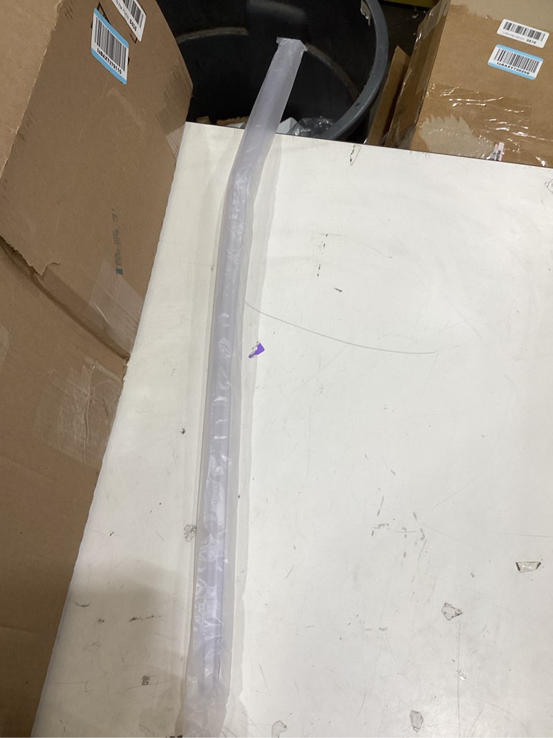 Condition photo showing Good Condition for frameless shower door bottom seal shower sweep with drip rail for 3/8" glass,36" long, vinyl, clear for 3/8" glass bottom seal