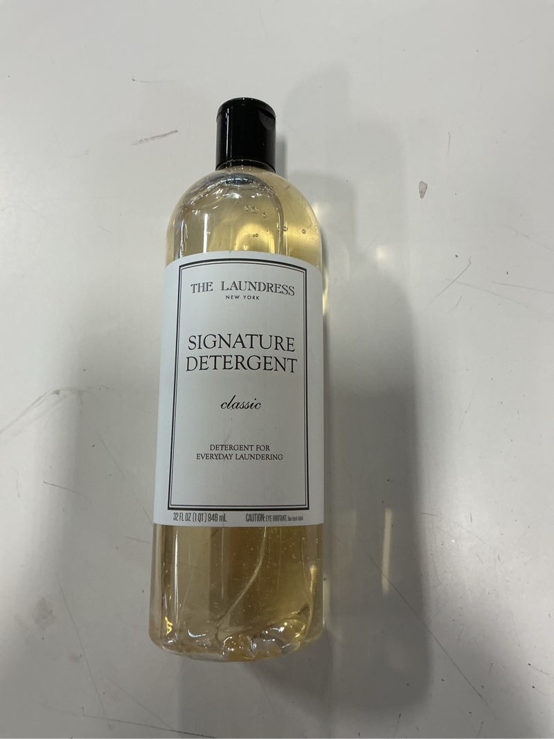 Condition photo showing New/Like New for The Laundress Luxury Laundry Detergent, 31 Loads, Scented Signature Classic Fragrance, Concentrated Triple Enzyme Deep Cleaning and Targeted Stain Remover, 96% USDA Biobased Product