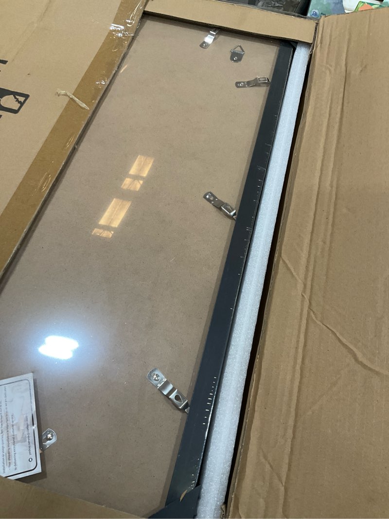 Condition photo showing Good Condition for yeskay 16x24 picture frame black set of 3, display pictures 12x18 with mat or 16 x 24 without mat, poster frames 16x24 poster frames for wall hanging horizontal and vertical black 16x24(3pk)