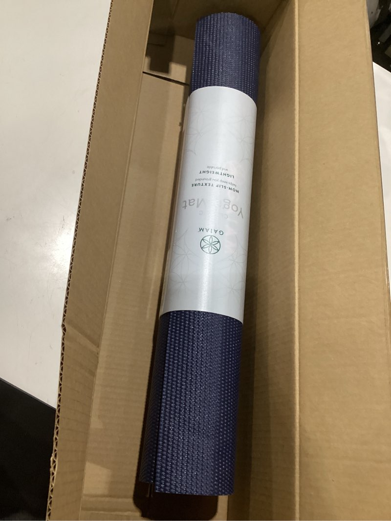 Condition photo showing New/Like New for gaiam print yoga mat, non slip exercise & fitness mat for all types of yoga, pilates & floor exercises pink marrakesh
