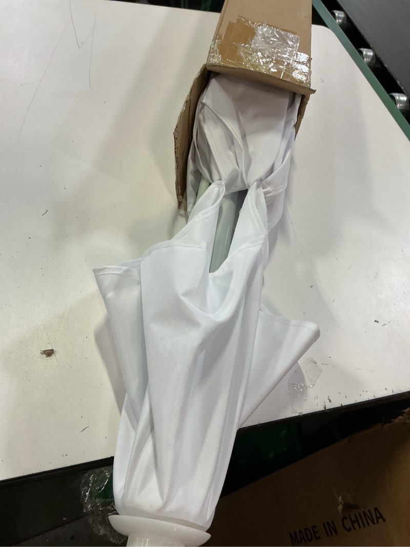 Condition photo showing Good Condition for briwooody boat umbrella canopy boat sun shade kit 6' x 6' waterproof bimini top cover thickened straps up to 94 inches long with d-shaped buckles storage bag(white,classic)