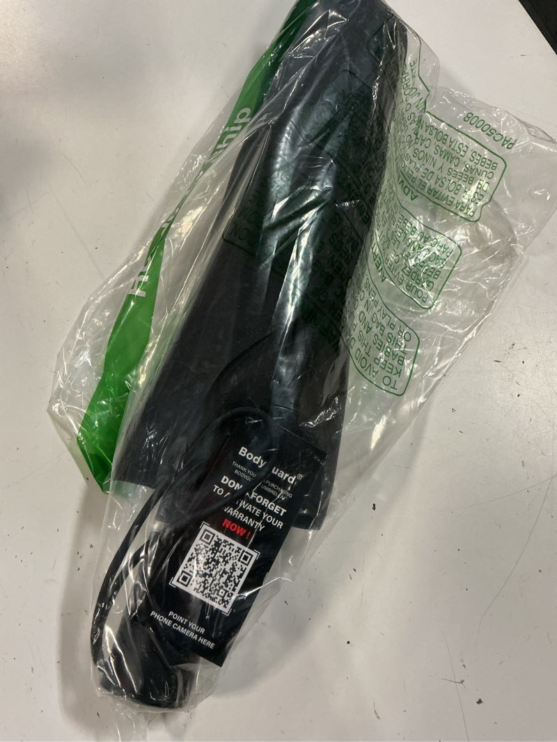 Condition photo showing Good Condition for bodyguard inverted umbrella - large windproof for rain & sun, compact reverse with reflective stripe, teflon-coated for women men, travel folding with cover bag 54 in black