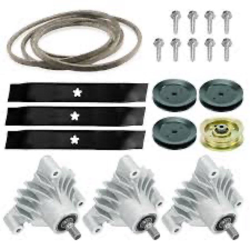 Deck Rebuild Kit for Husqvarna YTHK180 GT200 GTH200 42" Models, 3 Spindle 143651 532143651, 3 Blades