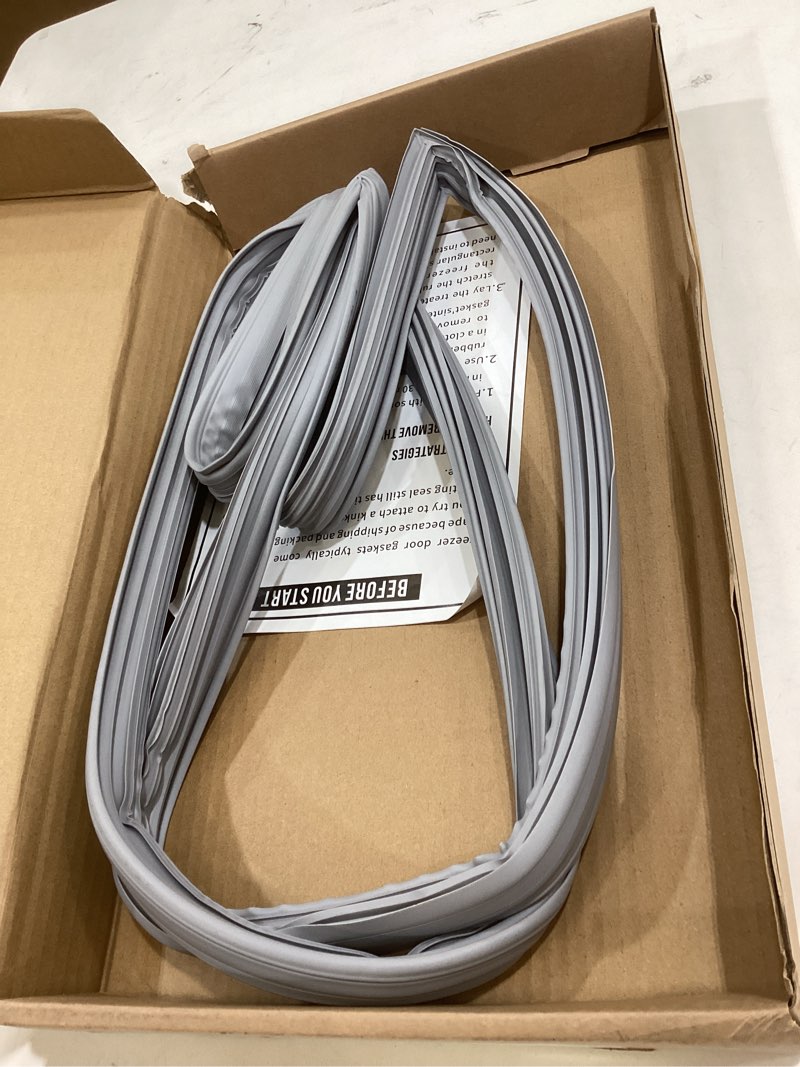 Condition photo showing As Is for upgraded adx73550627 refrigerator door gasket replacement compatible with kenmore & lg french door, 39.57"x 17.13" right side fridge door gasket seal fits models lfx28968d, lfxs26566s, lmxs27676d