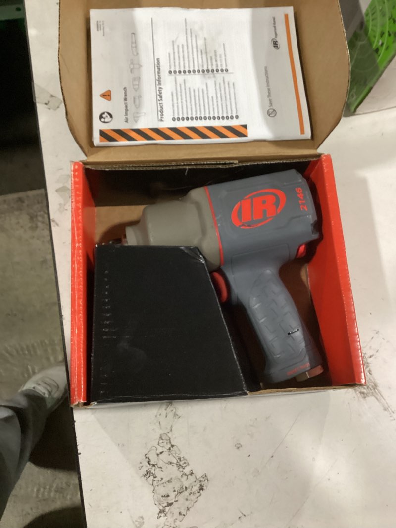 Condition photo showing As Is for ingersoll rand 2146q1max 3/4-inch-drive air impact wrench with quiet pistol-grip design and 2,000-foot-pounds torque 3/4" drive 2146qimax - newer model