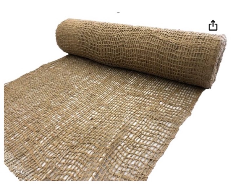 jute erosion control, soil saver mesh blanket - 48" wide x 20 yards (60 feet long) - 240 sq. ft. coverage