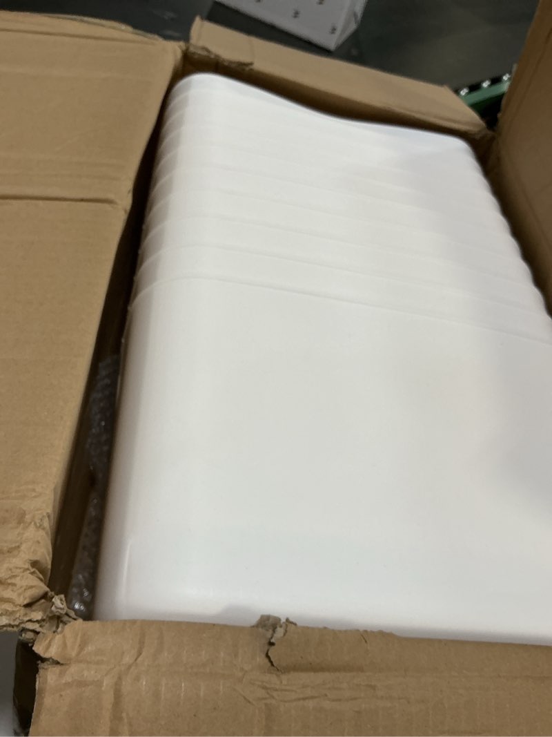 Condition photo showing New/Like New for zopeal plastic storage bins 10 pcs white pantry organizer bins small baskets storage containers for home kitchen (14 x 10.5 x 9.5 inch) white 14 x 10.5 x 9.5 inch