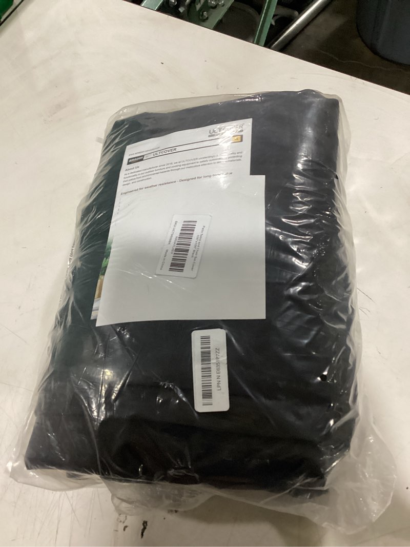 Condition photo showing New/Like New for ultcover 600d tough canvas heavy duty square patio table and chair cover - waterproof outdoor general purpose furniture covers 106 inch, black square 106"(l)x106"(w) black