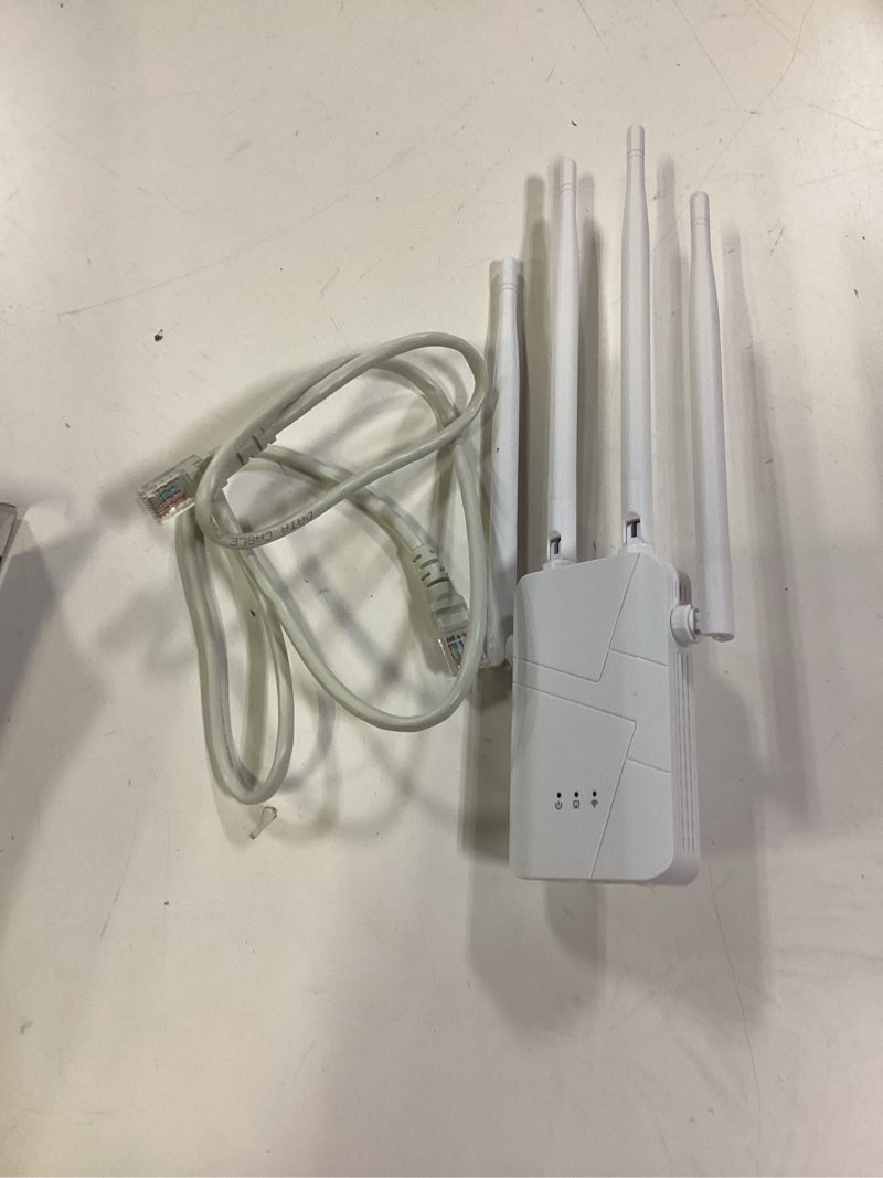 Condition photo showing Good Condition for 2026 WiFi Extender Signal Booster for Home, 15000sq.ft Wireless Internet Repeater, Long Range WiFi Booster and Signal Amplifier w/Ethernet Port, WiFi Router Extender Support 99% Devices, 1-Tap Setup White