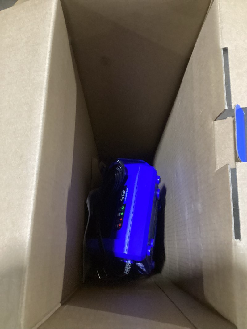 Condition photo showing As Is for (possibly missing screws)kobalt gen4 40-volt 15-in straight shaft battery string trimmer 4.0 ah (battery included) (charger included)