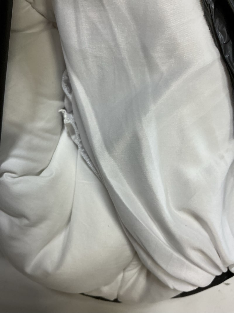 Condition photo showing As Is for mattress topper king,extra thick mattress pad cover for back pain,cooling mattress protector with 8-21 inch deep pocket,overfilled down alternative filling white king