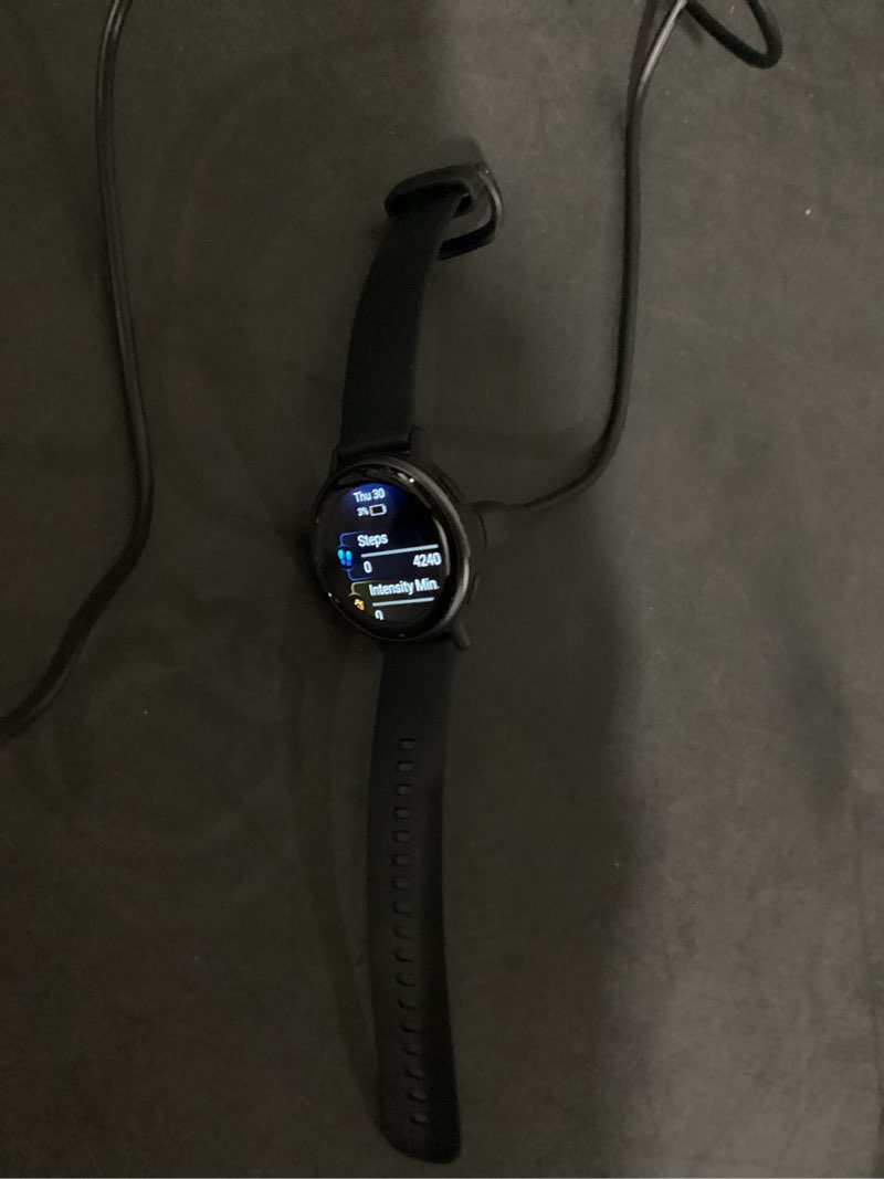 Condition photo showing New/Like New for working verified garmin vívoactive 5, health and fitness gps smartwatch, amoled display, up to 11 days of battery, black