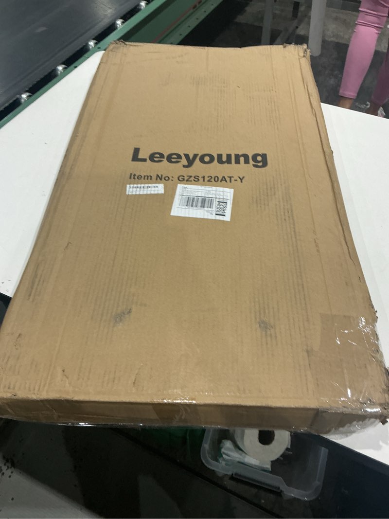 Condition photo showing New/Like New for aluminum folding hand truck 309lb capacity - collapsible dolly cart with 47.3" adjustable handle, tpr wheels & portable hand truck design, 11lbs lightweight storage solution (no assembly) yellow 309lb