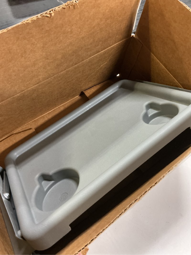 Condition photo showing As Is for Similar DMI Walker Tray, Rollator Tray, Mobility and Walker Accessory Tray Table Fits Most Standard Walkers, Folding with Two Cup Holders and Tool Free Assembly, 16 x 11.8 inch Gray 1 Count (Pack of 1)
