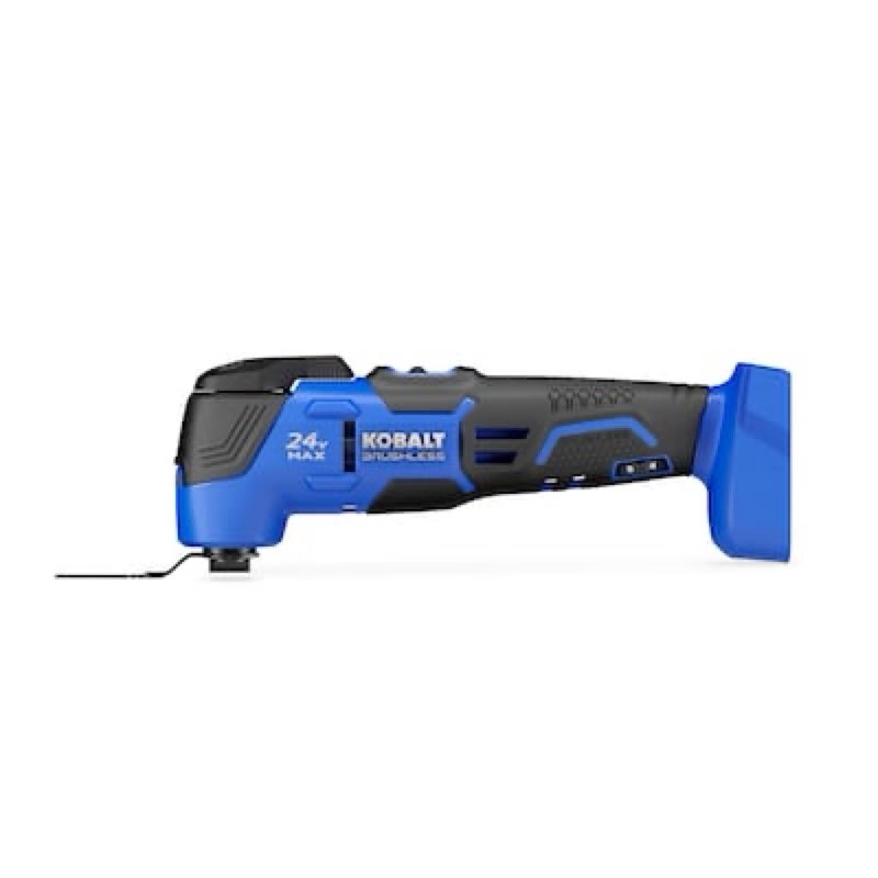 kobalt 24-volt cordless brushless variable speed 18 -piece oscillating multi-tool with soft