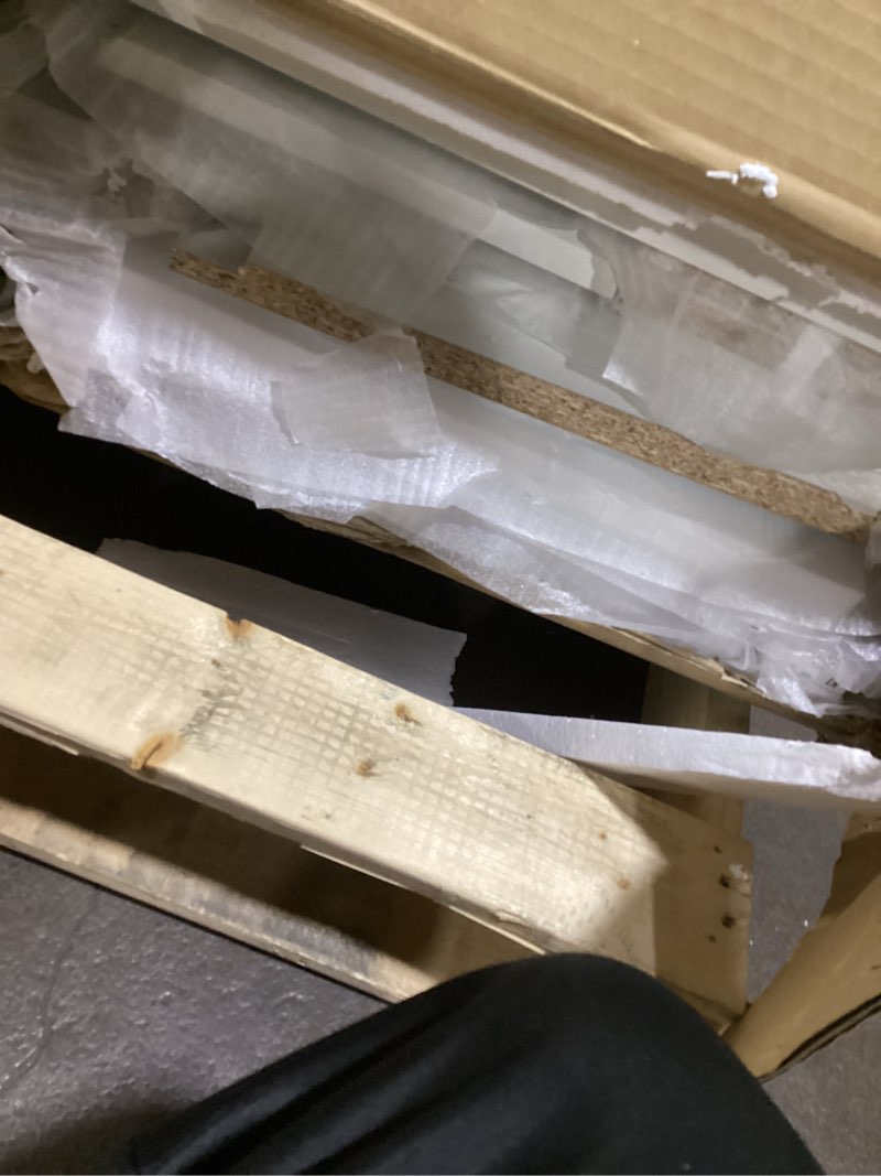 Condition photo showing As Is for Storkcraft Crescent 6-Drawer Dresser (White) – GREENGUARD Gold Certified, White Dresser for Bedroom, Kids & Nursery Storage Chest, Safety Interlocking Drawers, Pre-Installed Tracks, Kids Chest White 6 Drawer Dresser