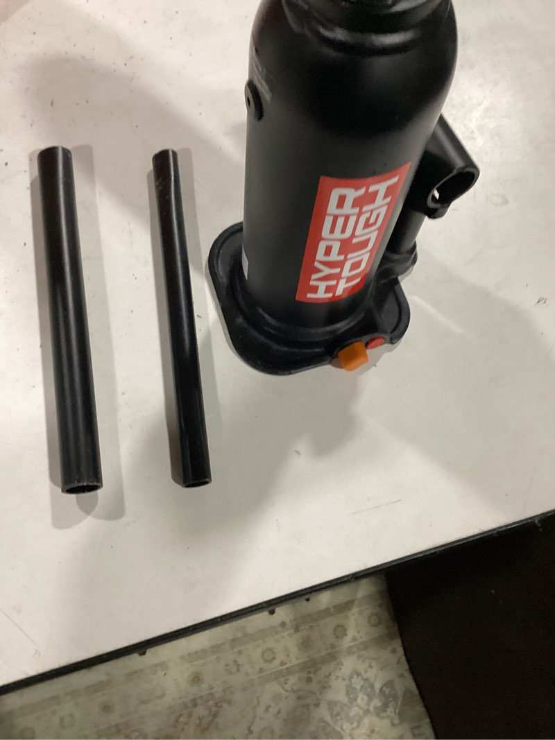 Condition photo showing As Is for hyper tough t90803hw 8 ton welded bottle jack for cars and trucks
