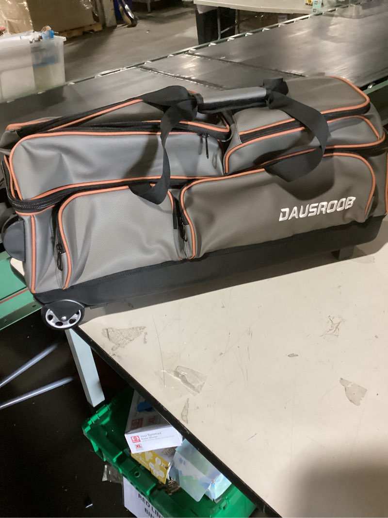 rockland rolling duffel bag, black, 22\"