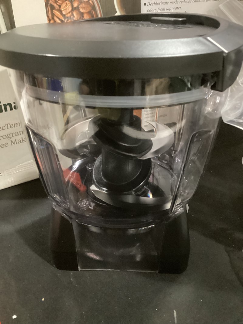 Condition photo showing As Is for (accessories only- no base) ninja kitchen system | all-in-one food processor & blender for smoothies | includes pitcher, (2) 16 oz. to-go cups & 8-cup bowl | makes salsa, dough, shakes, & frozen drinks | 1500w | black | bl770 pitcher + bowl + (2) 16-oz. cups