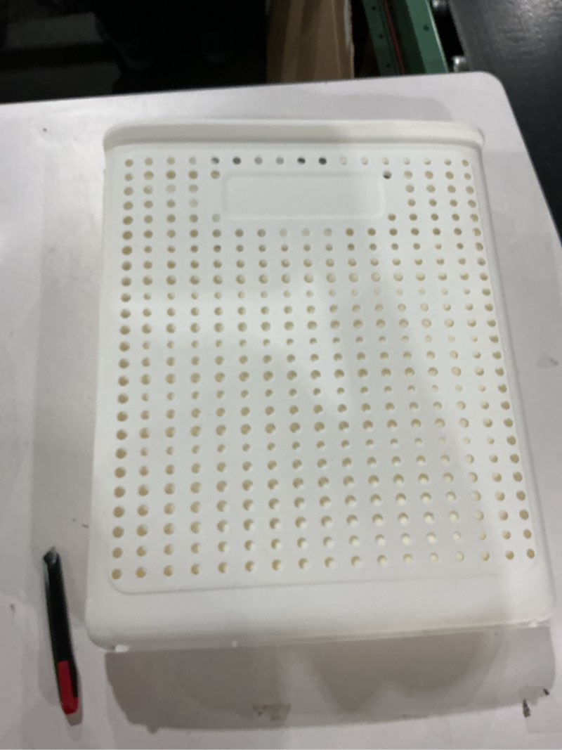 Condition photo showing As Is for Large Foldable Laundry Hamper with Wheels and Handle, Collapsible Rolling Laundry Basket, Versatile Portable Storage Basket for Laundry/Bathroom