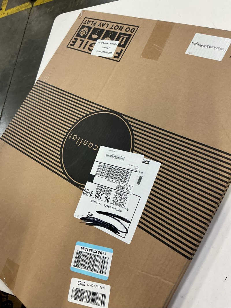 Condition photo showing New/Like New for americanflat 16x20 picture frame with polished plexiglass - black picture frame - wide photo frames made of engineered wood for vertical or horizontal wall display - epic collection - black black 16x20