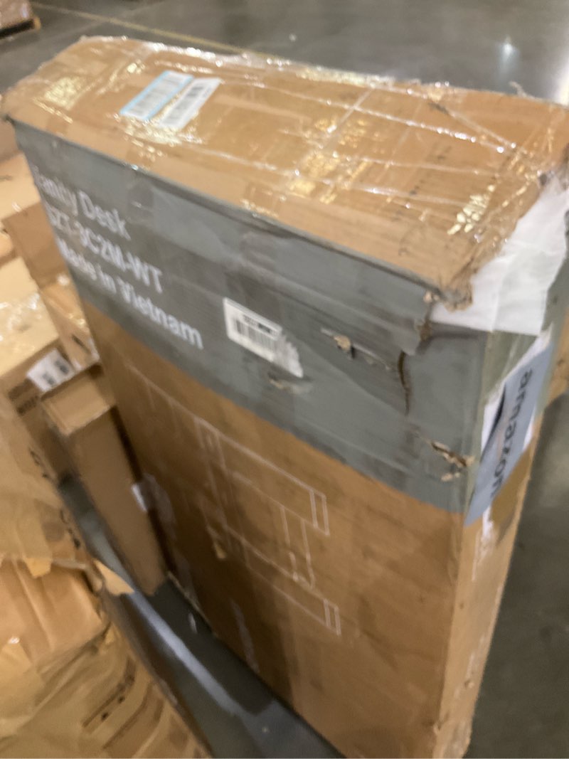 Condition photo showing As Is for NEWBULIG Vanity Desk with LED Lights Mirror & Power Outlet, Makeup Vanity Table with Storage Drawer Cabinet Shelves, 3 Lighting Modes & Adjustable Brightness, White Dressing Table for Bedroom