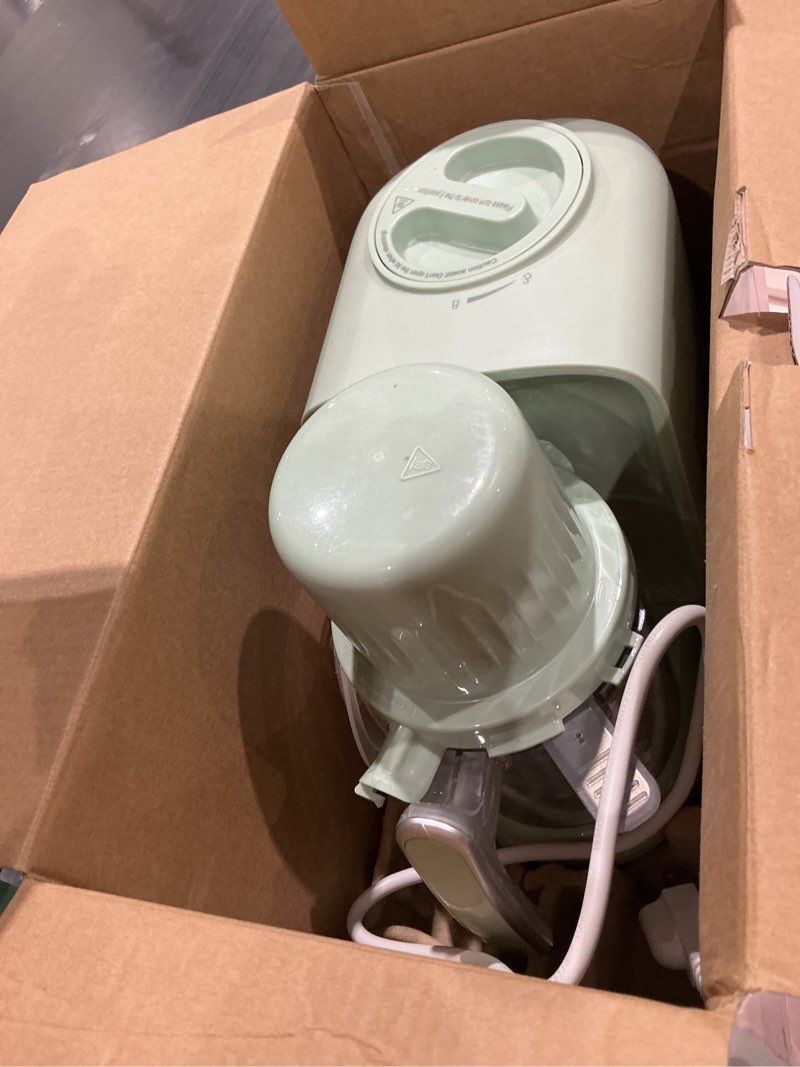 Condition photo showing Good Condition for bear baby food maker with 18.5oz dual-layer steam baskets, onestep baby food processor steamer puree blender grinder mills, auto cooking grinding&sterili-zing for healthy homemade baby food, bpa-free green