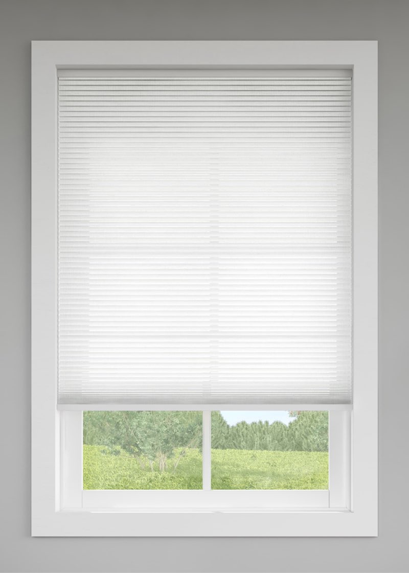 levolor 34-in x 72-in snow light filtering cordless cellular shade