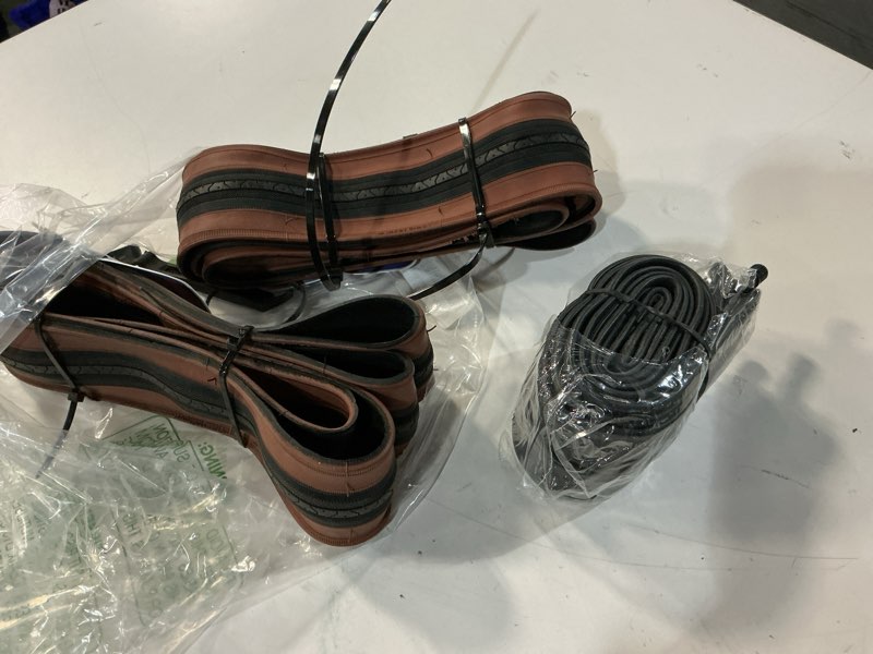 Condition photo showing Good Condition for 27 x 1 1/4 bike tire 27 inch road bike tires 32-630 folding bead replacement bicycle tire set 2 tires 2 tubes/gumwall