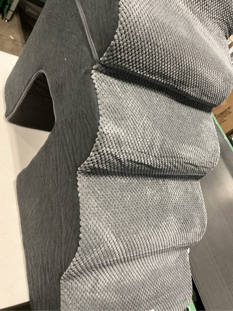 Condition photo showing As Is for Dog Ramp for Large Dogs - 5 Steps 24" H Pet Stairs for High Bed with Tunnel 2 in 1 with Zippers Suitable, Indoor Cat Ladders with Non-Slip Bottom, Black 5-Steps Curved Black Fleece