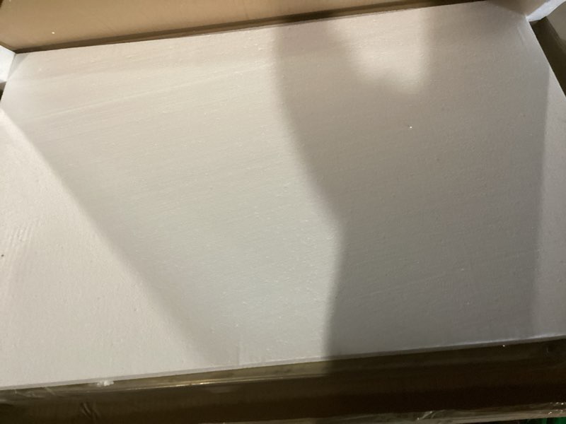 Condition photo showing New/Like New for andy star 24"x36" gold mirror, brushed brass scalloped wall mirror, bathroom mirror for vanity, wall mirror with aesthetic scalloped edge design ideal for bathroom, bedroom or entryway brushed gold 36"l x 24"w