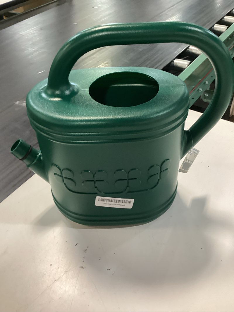Condition photo showing Good Condition for 2 gallon watering can, outdoor watering can for plants, garden water can with removable long spout and stainless steel sprinkler head, large water can for greenhouse (gray, 2 gallon) gray 2 gallon