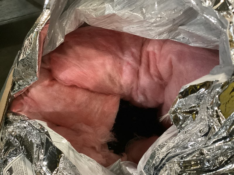 Condition photo showing As Is for Imperial 25 ft. L X 10 in. D Silver Poly Duct