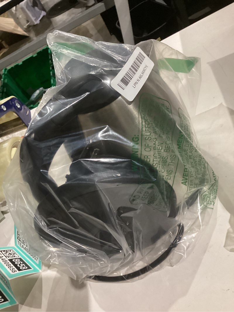 Condition photo showing As Is for dezin electric kettle upgraded, bpa free 2l stainless steel tea kettle, fast boil water warmer with auto shut off and boil dry protection tech for coffee, tea, beverages black silver