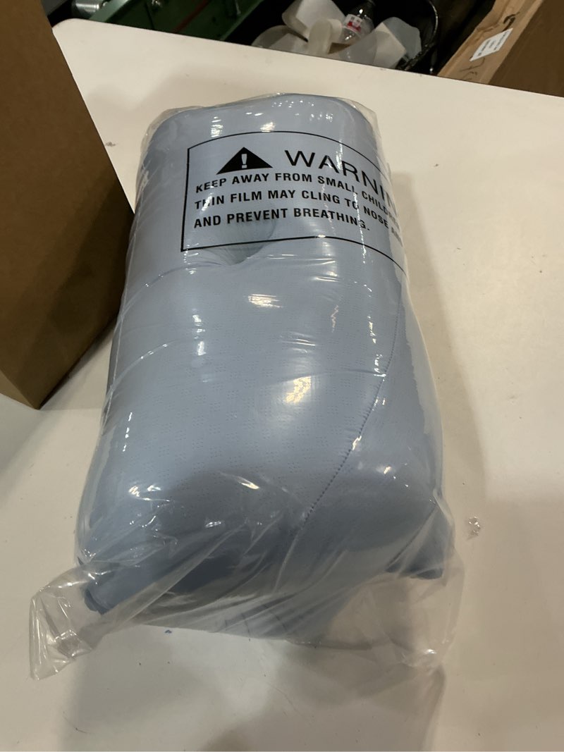 Condition photo showing New/Like New for Cervical Neck Pillow for Sleeping, Dual-Height Contour Pillow for Neck Pain Relief, Butterfly Ergonomic Memory Foam Neck Support Pillow with Cooling Breathable Cover for Side Sleepersr, Queen Blue Queen (U.S. Standard) Blue