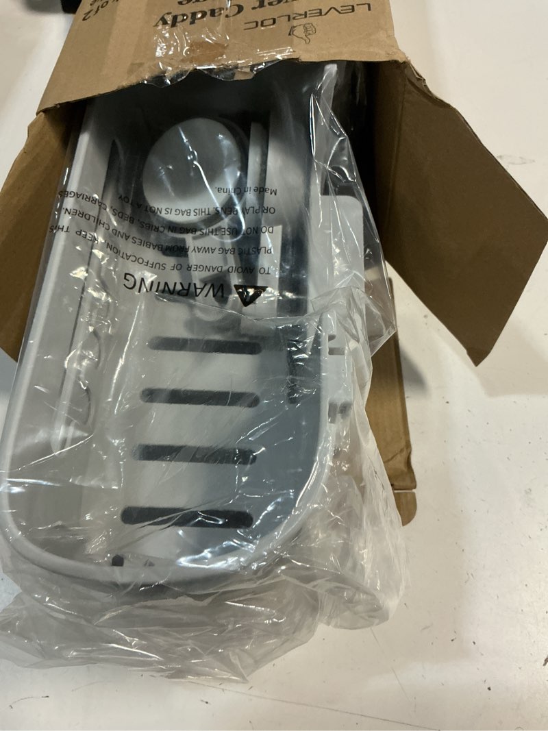 Condition photo showing Good Condition for leverloc shower caddy suction cup 2 pack, shower organizer removable bathroom shelf, storage for inside shower powerful suction max hold 22lbs waterproof holder, gray grey 2 x medium