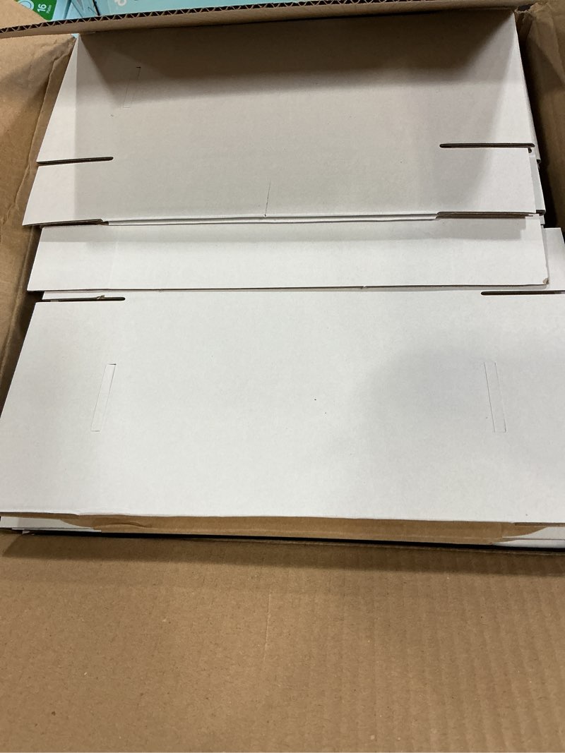 Condition photo showing New/Like New for white shipping boxes 8x5x2 inch 50 pack,corrugated boxes mailer packaging for mailing small business?e-commerce gift boxes for wrapping present moving storage heavy duty recycled cardboard boxes 8 x 5 x 2 inches-wt-50p white