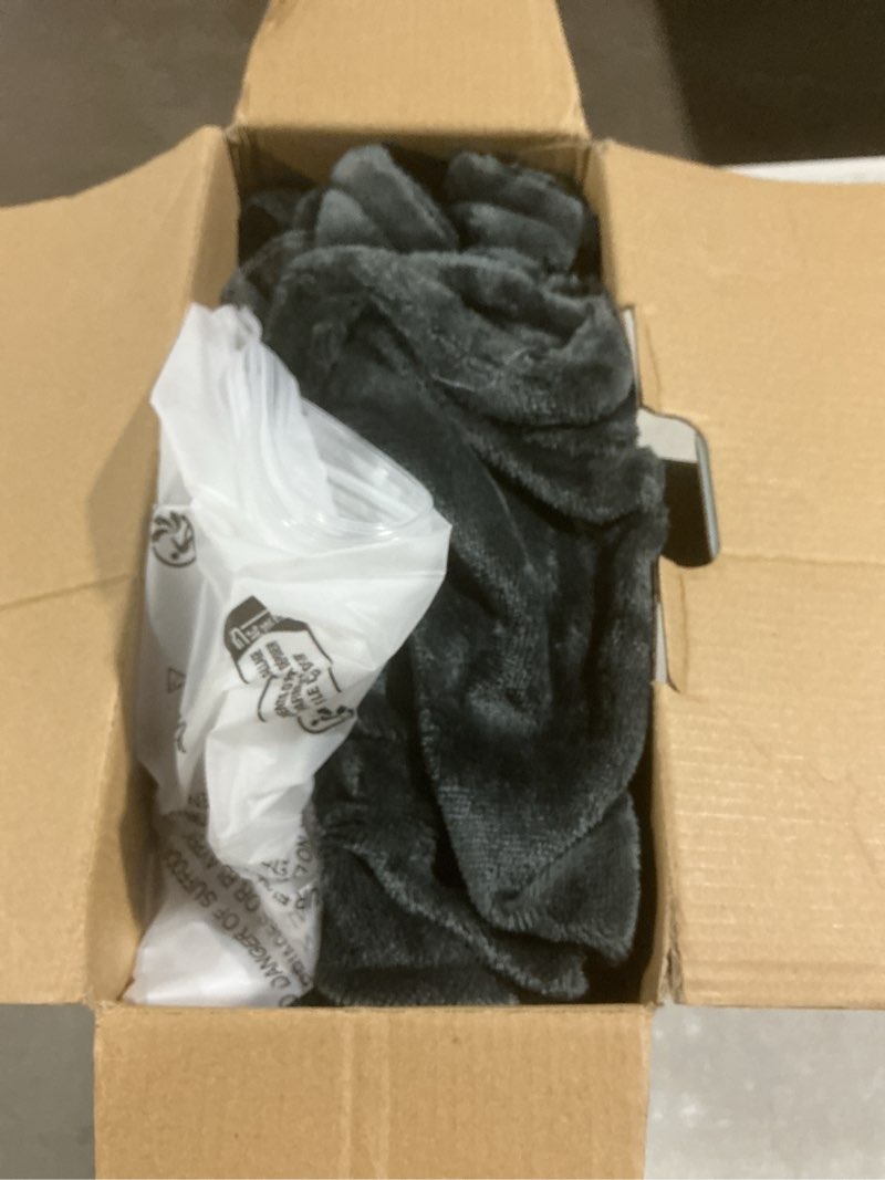 Condition photo showing Good Condition for cordless heated blanket with hood, usb battery powered heated wearable blanket with 9 heating zones, 20000 mah power bank, 3 levels, portable heated throw blanket, heated shawl (warm comfort gray)