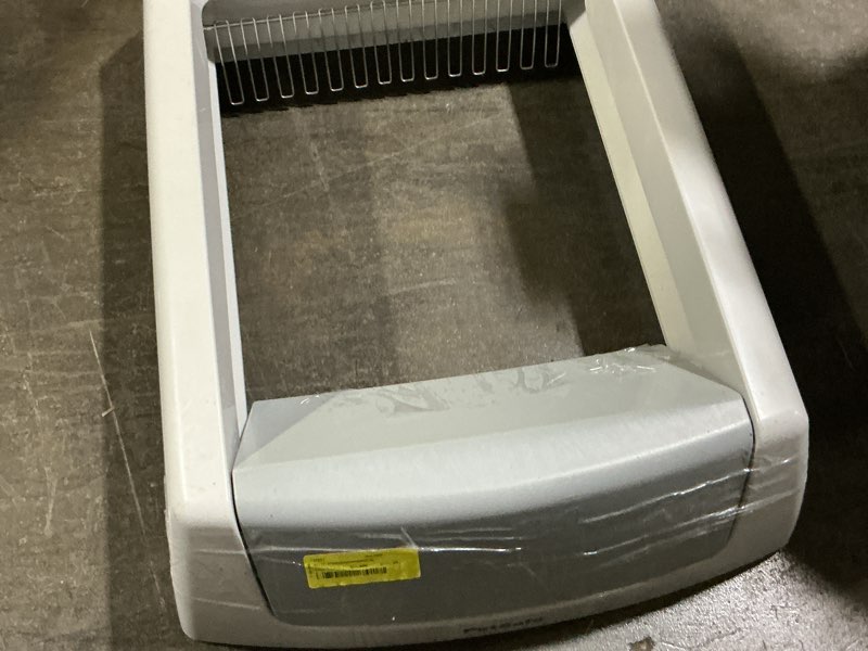 Condition photo showing As Is for petsafe scoopfree crystal classic self-cleaning litter box system – automatic cat litter box - advanced odor control – disposable crystal litter tray not included  (